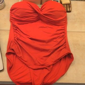Anne Cole Red one-piece swimsuit